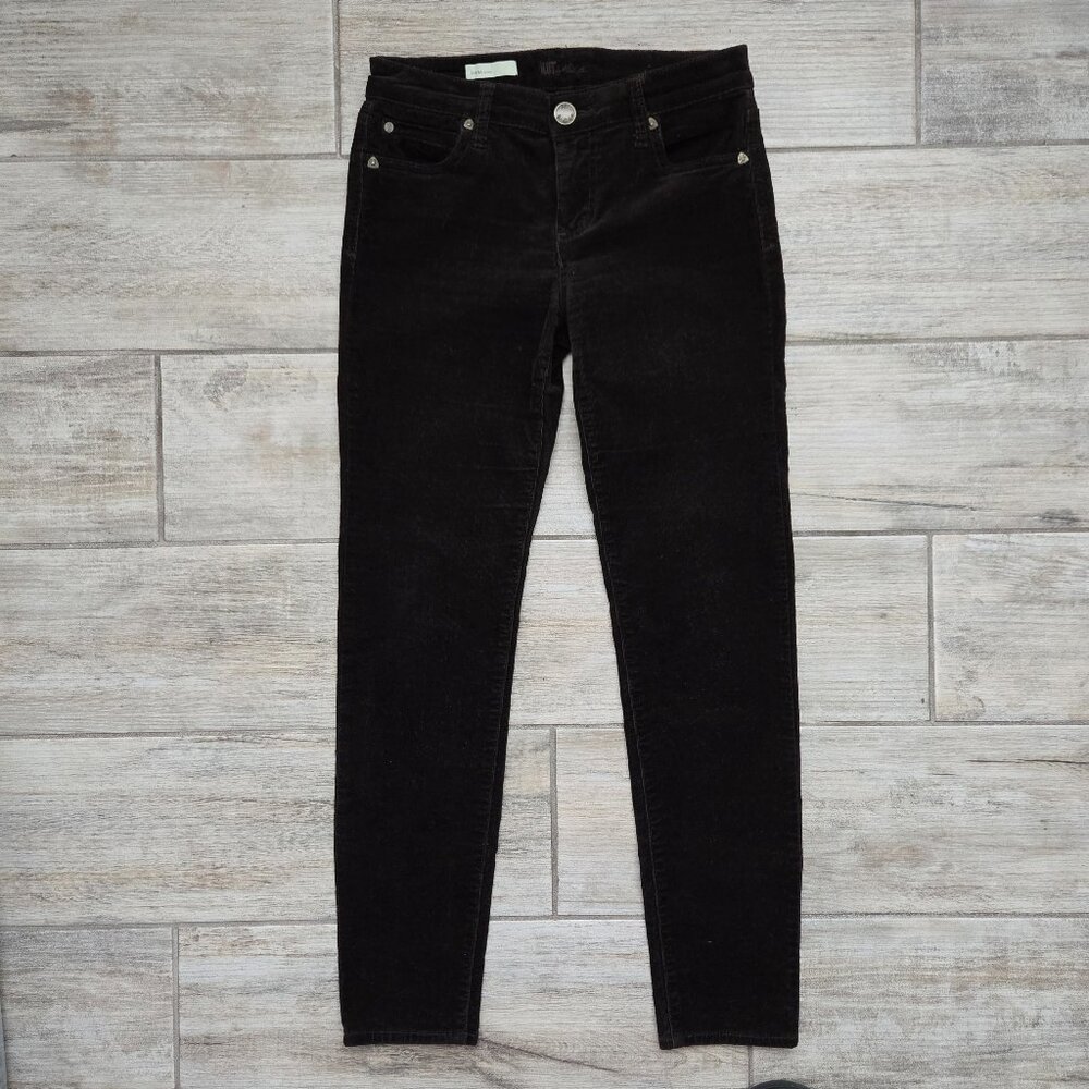 Kut From The Kloth Diana Stretch‎ Corduroy Pant Women's Dark Chocolate Brown 4P